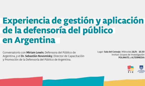 Conversatorio “Experiencia de gestión y aplicación de la defensoría del público en Argentina”, 16/8/2023.