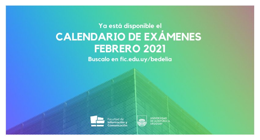 imagen del calendario de examenes